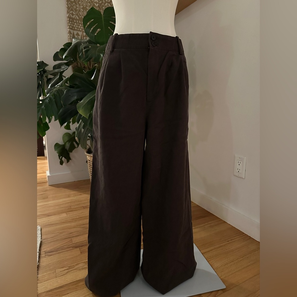 Madewell The Harlow Wide-Leg Pant in Drapey Twill NWT Size 2